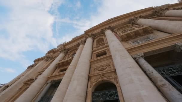 Vista Basso Del Colonnato San Pietro Vaticano Roma — Video Stock