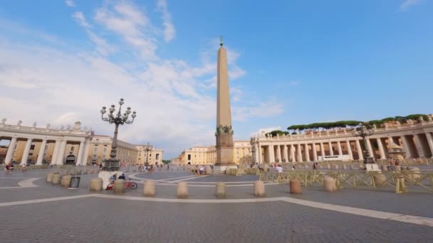 Utsikt Över Obelisken Peters Torget Rom Italien — Stockvideo