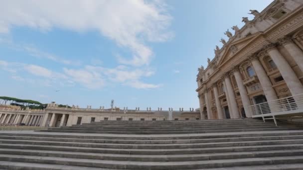 Utsikt Över Vatikanens Palats Rom Italien — Stockvideo
