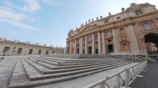Utsikt Över Vatikanens Palats Rom Italien — Stockvideo