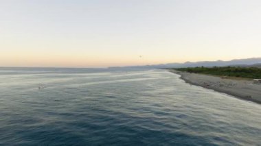 Sakin okyanusun havadan görünüşü 