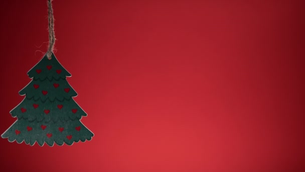 红心小圣诞树 — 图库视频影像