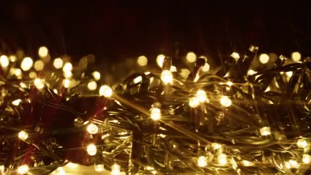 Noel Ağacı Işıkları Yanıp Sönüyor — Stok video