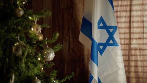 크리스마스 이스라엘 깃발의 — 비디오