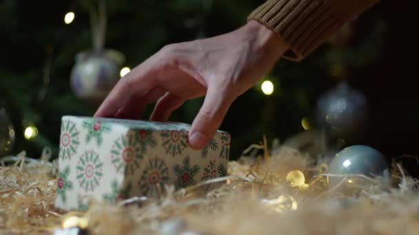 Preparación Mano Decoraciones Para Navidad — Vídeo de stock