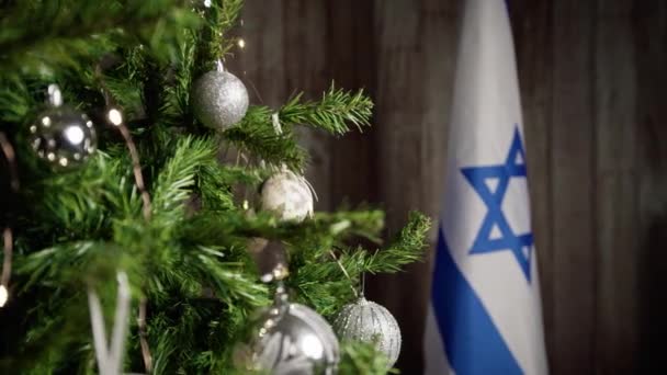 크리스마스 이스라엘 깃발의 — 비디오