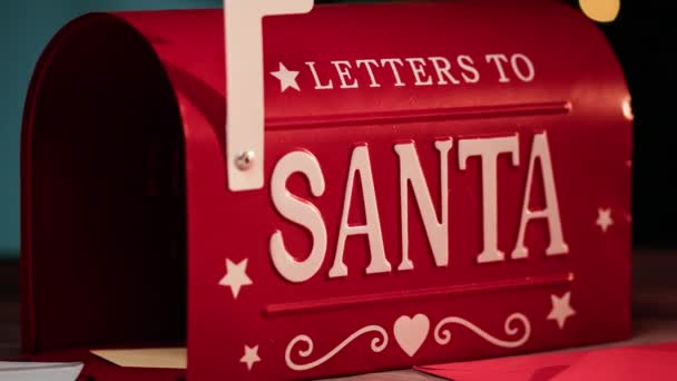 Noel Baba Dilekleri Mektupları — Stok video