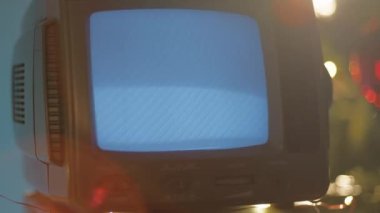 Noel tatili boyunca Statik Televizyon arkaplanı. 