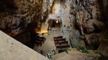 Catholic sanctuary located in a cave. 