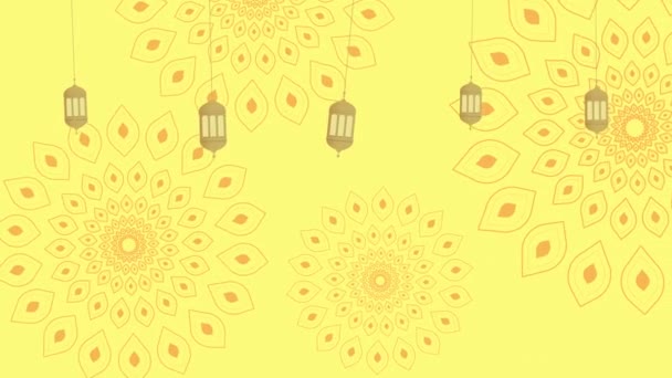 Animierter Hintergrund Für Ramadan Urlaub — Stockvideo