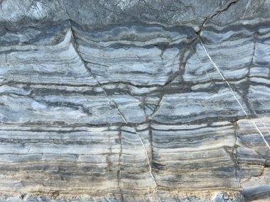 Açık beyaz kaya dokusu. Dağ engebeli yüzey.