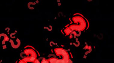 Kırmızı Soru Canlandırma Grafiğini İşaretliyor . 