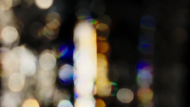 Geçiş Arkaplanı Için Cam Parçaları Işık Yansımaları — Stok video