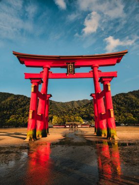 Torii Kapıları Japonya 'da Suya Yakın .