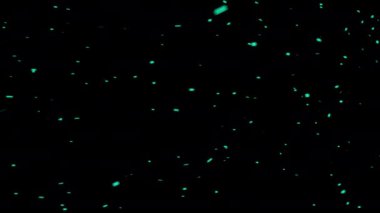 mavi ışıl ışıl parçacıklar hareket ediyor . 