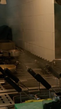 Bir Restoran Mutfağı 'nın İşten Sonra Nasıl Baktığını . 