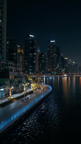 Dubai Marina Nın Skyline — Stok video