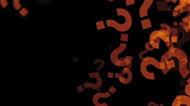 Turuncu Soru Grafik Canlandırmasını İşaretliyor.