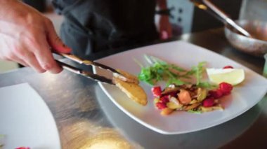 Şef Tabağı için Renkli İçindekiler .