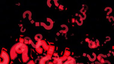 Videolar için Soru Animasyon Grafiği İşaretliyor . 