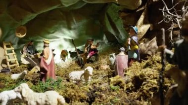 İsa 'nın Doğuşunun Minyatürü . 