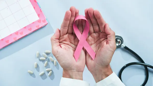 Meme Kanseri Bilinçlendirme ay arka plan 