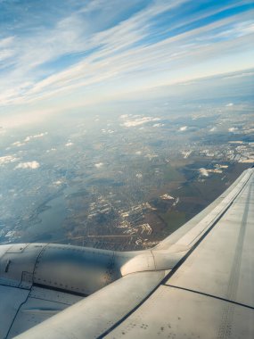 Romanya Bir Uçağın Penceresinden Görüldü .
