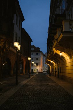 Prag sokaklarında bir gece. .