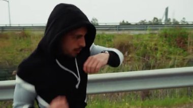 Bir sonraki dövüş için atlet antrenmanı. . 