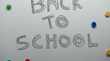 Shool tahtasında Özel Metin Çizimi.