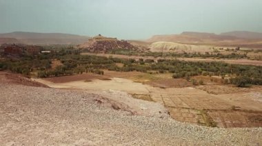 Uzak Fas Manzarasında Ouarzazate Kasabası. 