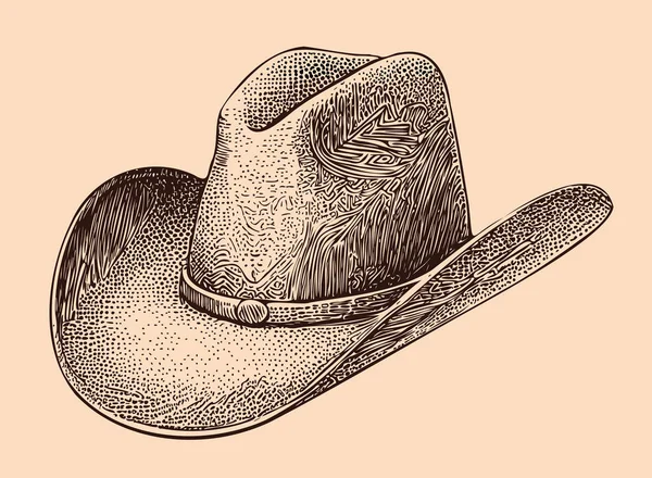 Sombrero Bosquejo Dibujado Mano Estilo Garabato Ilustración — Archivo Imágenes Vectoriales