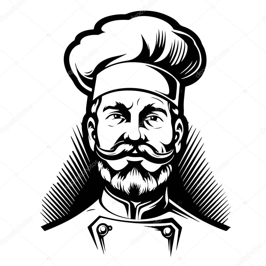 Master Chef Illustration Design Vector illustration Cooking