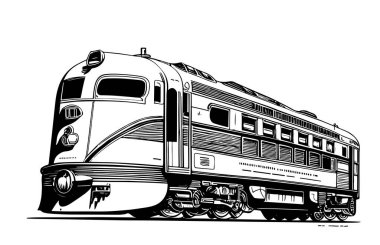 Hindistan Süper Hızlı Tren Çizgisi Sanat Konsepti