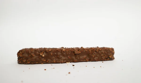 Вкусные Карамельные Шоколадные Вафли Изолированные Белом Фоне — стоковое фото