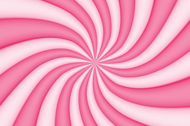 Pembe ve beyaz arka planda eski moda güneş ışınları, güneş patlaması arka planında komik desenler. Işınlar. - Şeker. Yaz pankartı vektör illüstrasyonu.