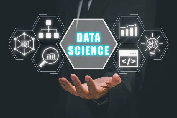 Data Science Deep Learning Kunstmatige Intelligentie Analyse Internet Modern Technologieconcept — Stockfoto