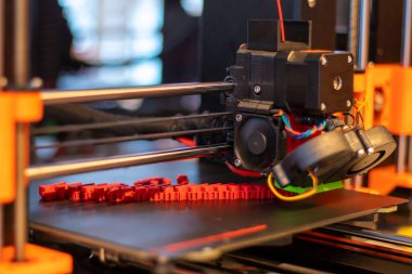 3D yazıcı, plastik parçaların basımı, üretim