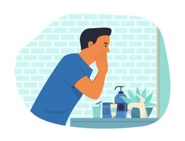 Cilt Bakımı ve Yüz Bakımı Çizimi