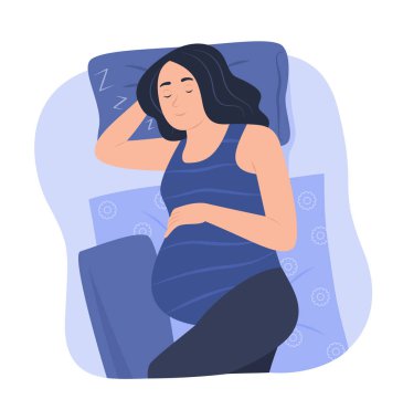 Yatakta Uyuyan Hamile Kadın İllüzyonu