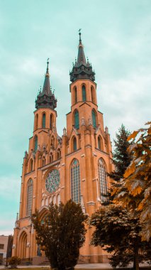Roman Catholic Diocese of Radom, Cathedral of Our Lady Care in Radom, Mazovia, Poland during fall season
