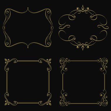 tasarım vektörü çiçek süsü çerçeve paketi