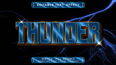 gök gürültüsü metin efekti düzenlenebilir