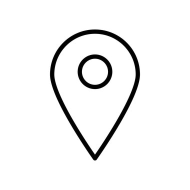 Beyaz arkaplanda izole edilmiş yer belirleyici simge vektör tasarım şablonları