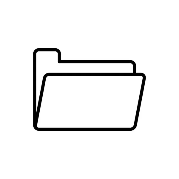 Icône Dossier Modèles Conception Vectorielle Isolés Sur Fond Blanc — Image vectorielle