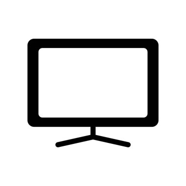 Beyaz arkaplanda televizyon simgesi tasarım şablonları