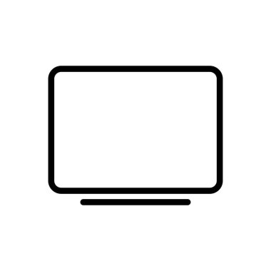 Beyaz arkaplanda televizyon simgesi tasarım şablonları