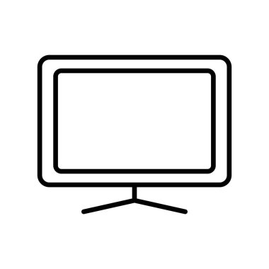 Beyaz arkaplanda televizyon simgesi tasarım şablonları