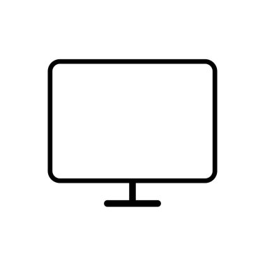 Beyaz arkaplanda televizyon simgesi tasarım şablonları