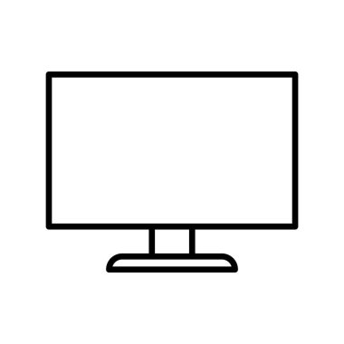 Beyaz arkaplanda televizyon simgesi tasarım şablonları